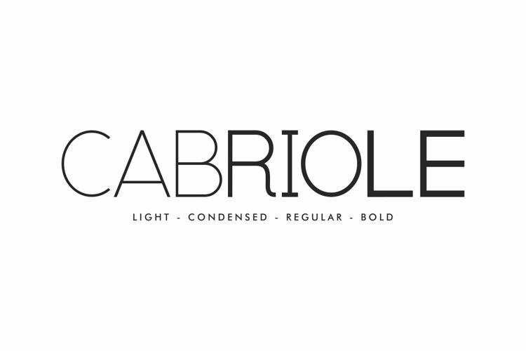 CabrioleRegular-现代无衬线简约大气-英文字体下载