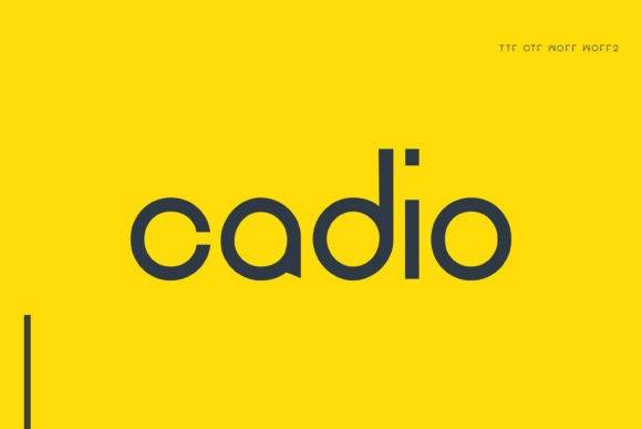 Cadio -现代无衬线创意logo-英文字体下载