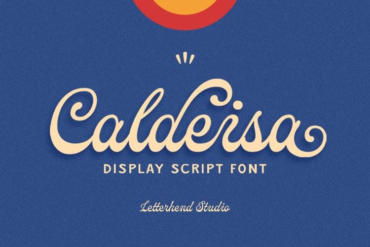 Caldeisa-手写连笔好看的花体-英文字体下载