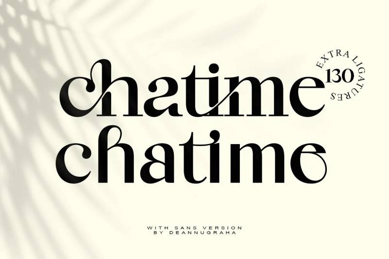 chatime-经典时尚杂志衬线体-英文字体下载