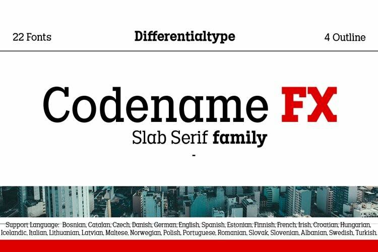 index Codename衬线排版设计英文字体下载