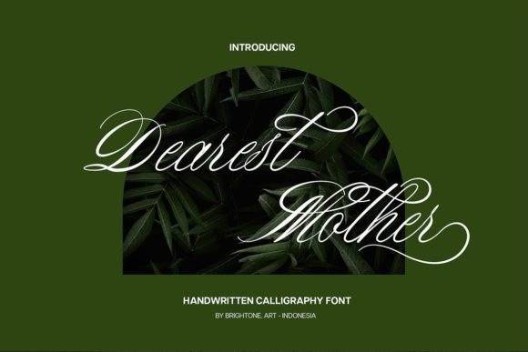Dearestmother-花体连笔飘逸手写-英文字体下载