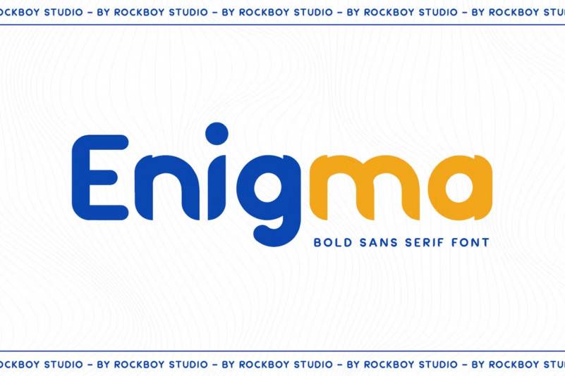 Enigma-加粗圆润现代无衬线-英文字体下载