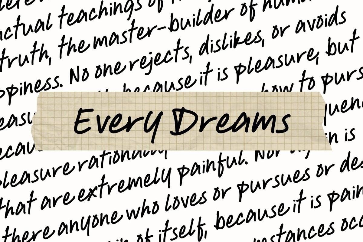 Every Dreams-自然手写连笔衡水体-英文字体下载