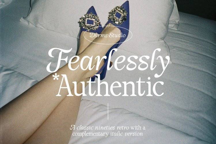 Fearlessly Authentic-经典好看的衬线复古-英文字体下载