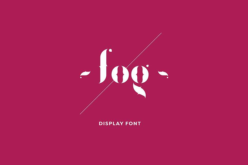 FogType衬线个性设计logo标志英文字体下载