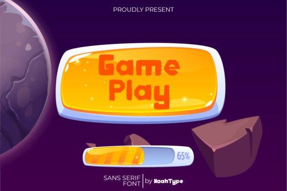 GamePlay-现代卡通手写游戏-英文字体下载