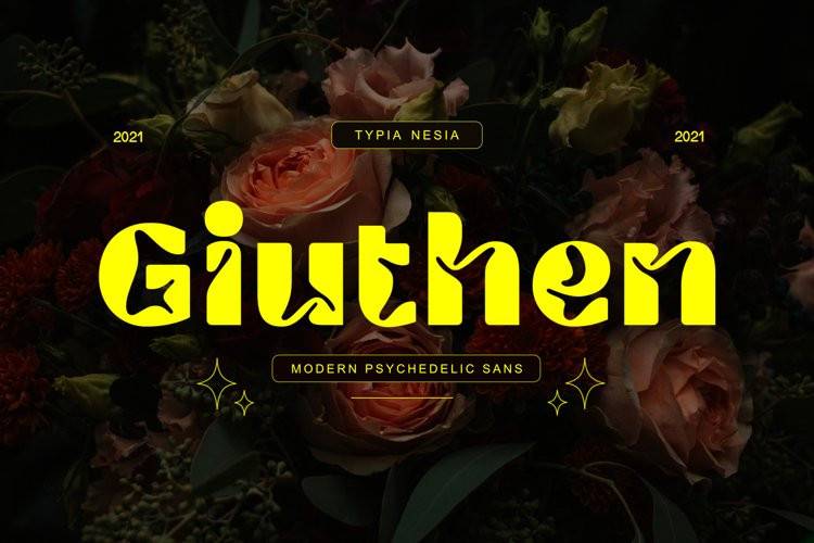 Giuthen-扭曲个性现代无衬线-英文字体下载