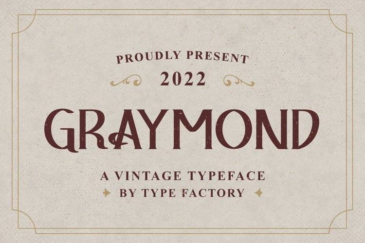 GRAYMOND 字体预览
