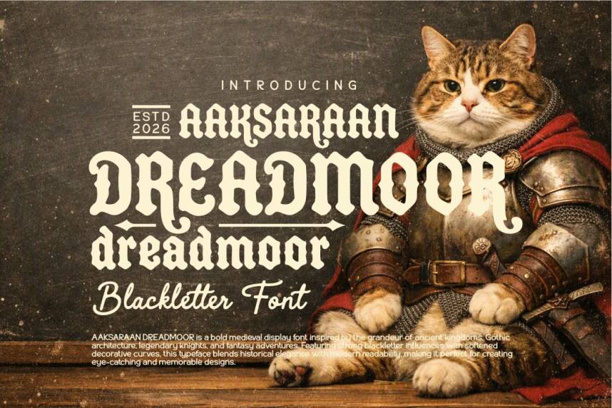 index Aaksaraan Dreadmoor 哥特式 英文字体免费下载