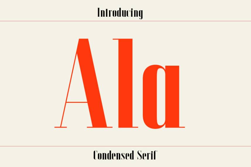 Ala 衬线字体 英文字体免费下载