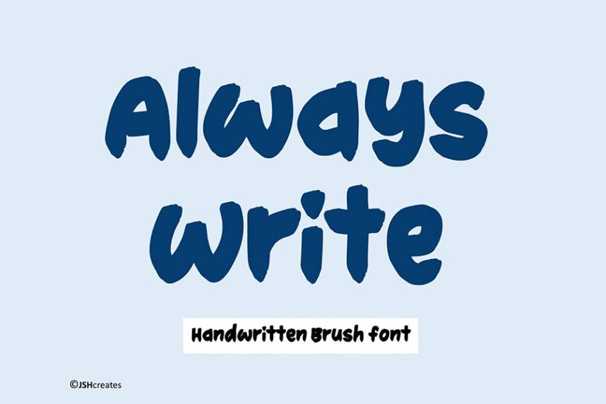 Always Write 英文书法 英文字体免费下载