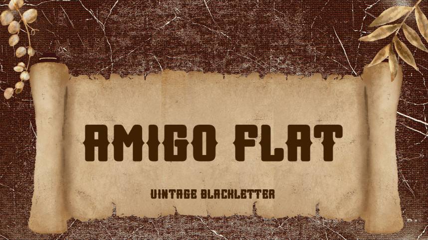index Amigo Flat 哥特式 英文字体免费下载