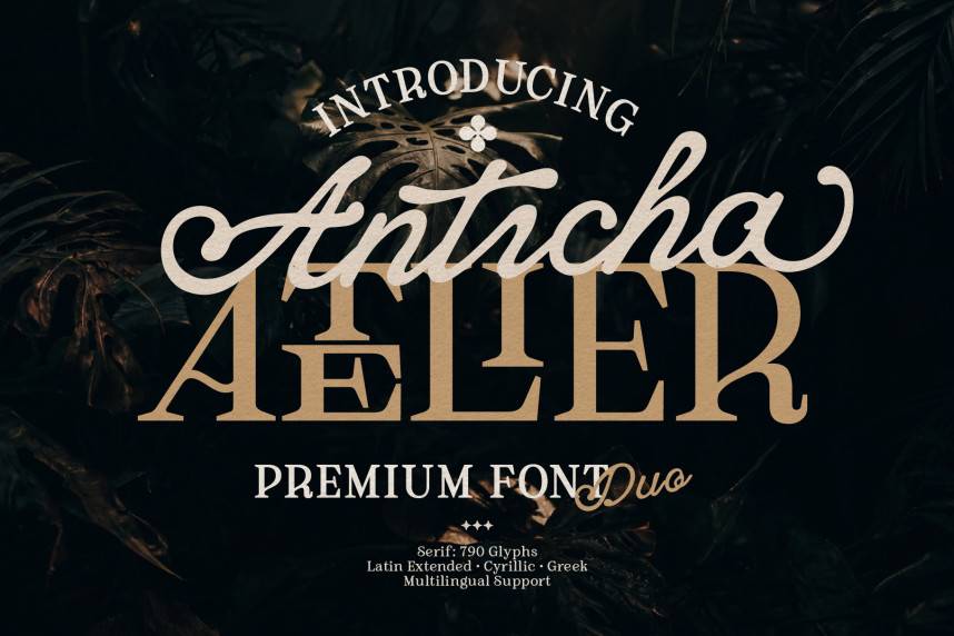 index Anticha Atelier Font Duo 花体英文 英文字体免费下载