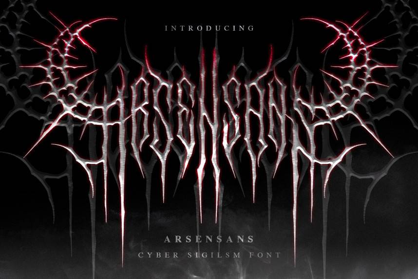 index Arsensans | Cybersigilism 哥特式 英文字体免费下载