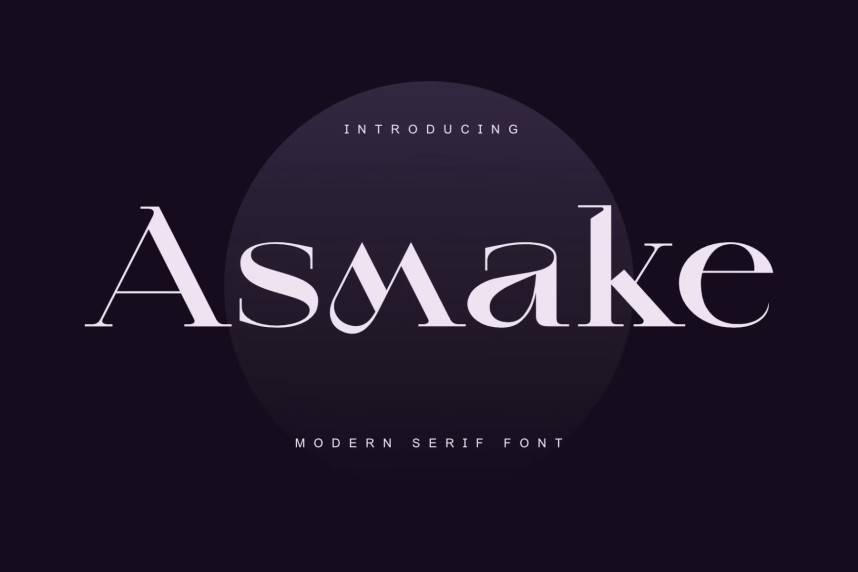 index Asmake – Modern Serif 衬线字体 英文字体免费下载