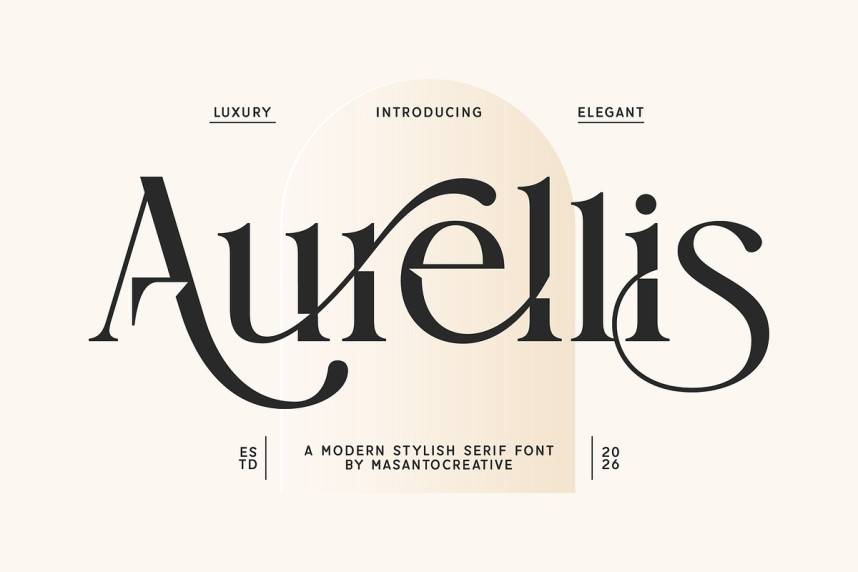 Aurellis 衬线字体 英文字体免费下载