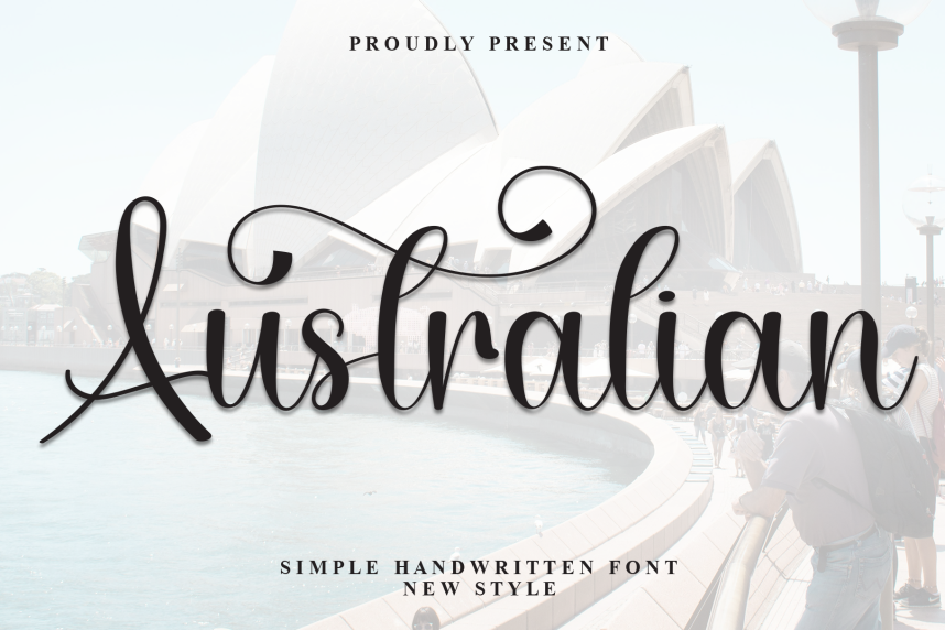 Australian Calligraphy Script 英文手写 英文字体免费下载