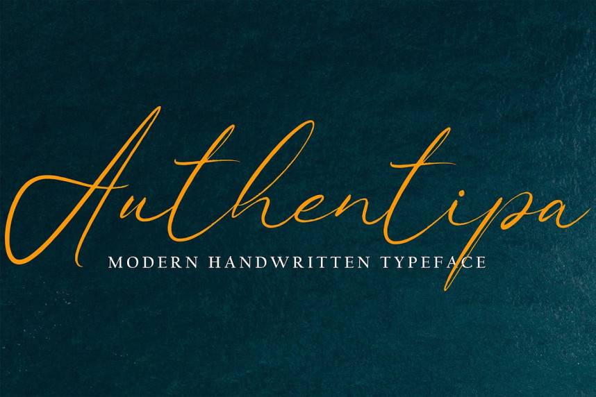 Authentipa Script 英文手写 英文字体免费下载