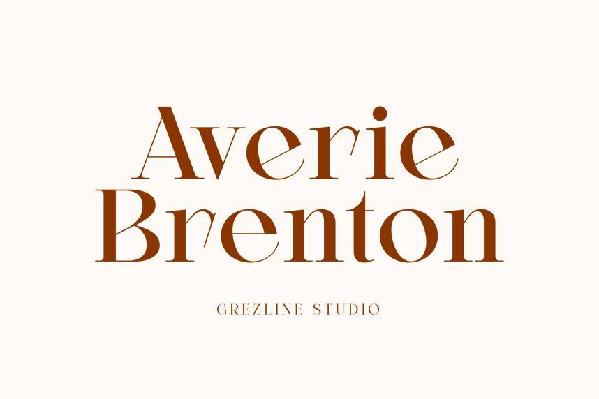 index Averie Brenton 衬线字体 英文字体免费下载