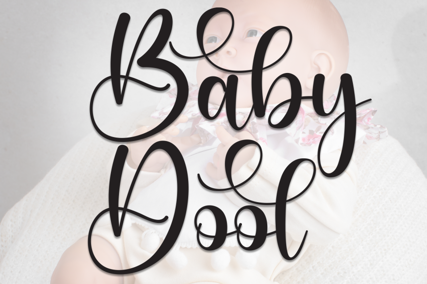 index Baby Dool Calligraphy 英文手写 英文字体免费下载