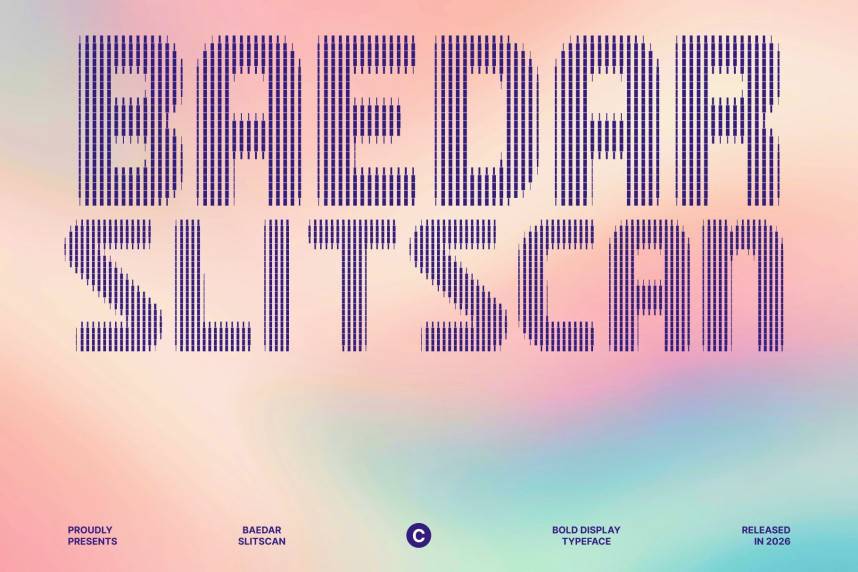 index Baedar Slitscan 现代无衬线 英文字体免费下载