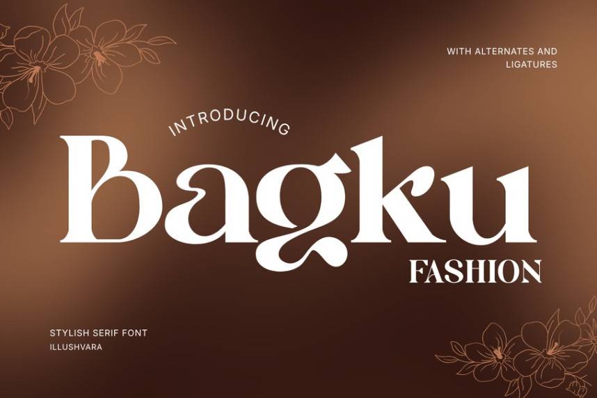 index Bagku Fashion 衬线字体 英文字体免费下载
