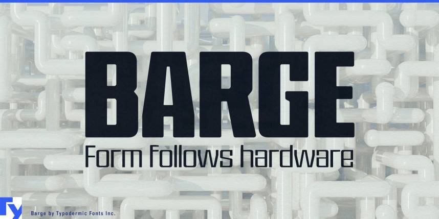 Barge Font Family 展示字体 英文字体免费下载