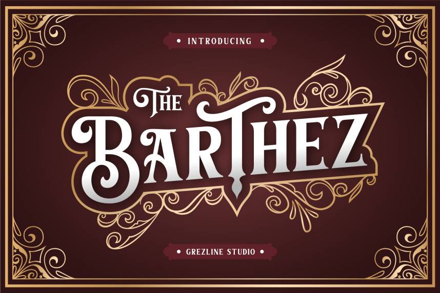 index Barthez 衬线字体 英文字体免费下载