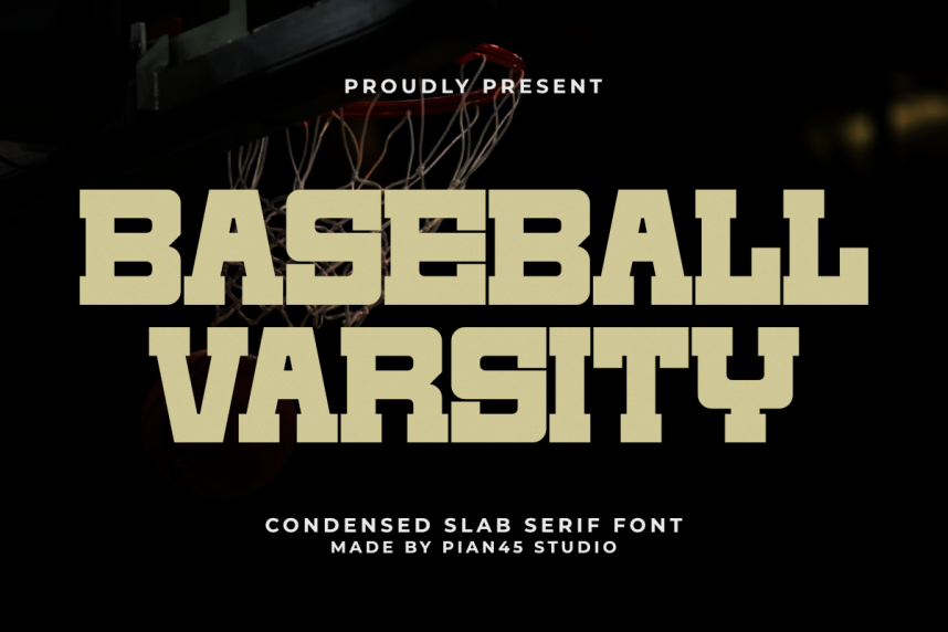 Baseball Varsity 衬线字体 英文字体免费下载
