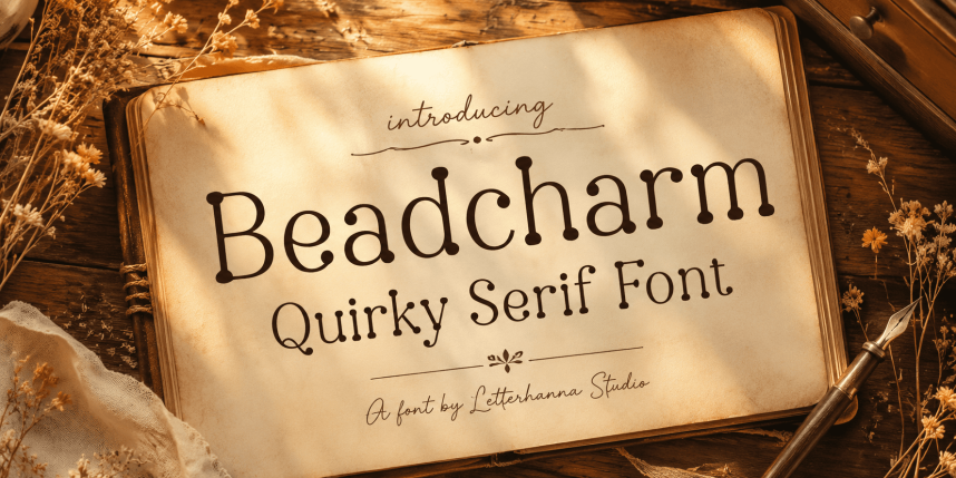 index Beadcharm 衬线字体 英文字体免费下载