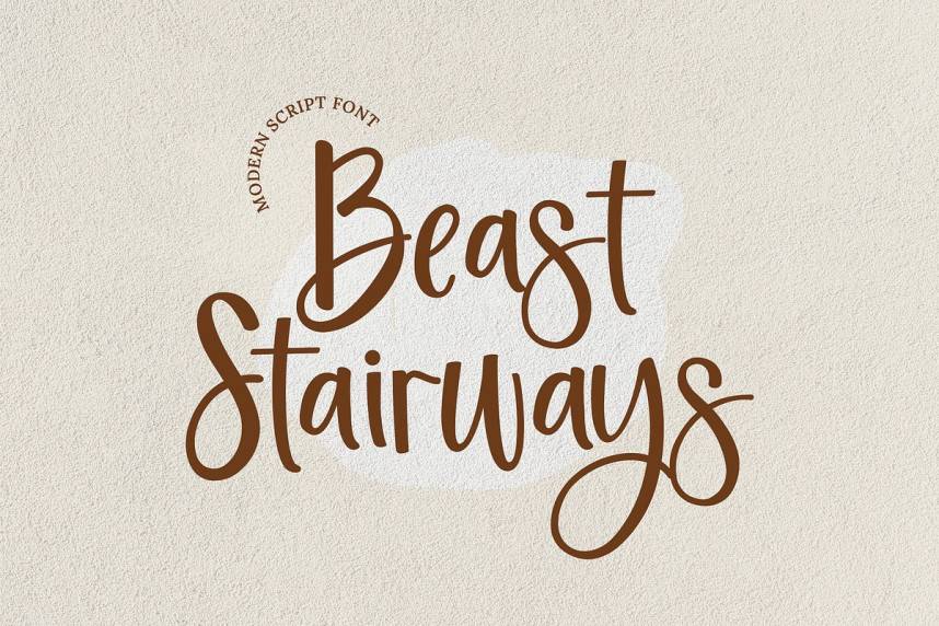 Beast Stairways Script 英文手写 英文字体免费下载