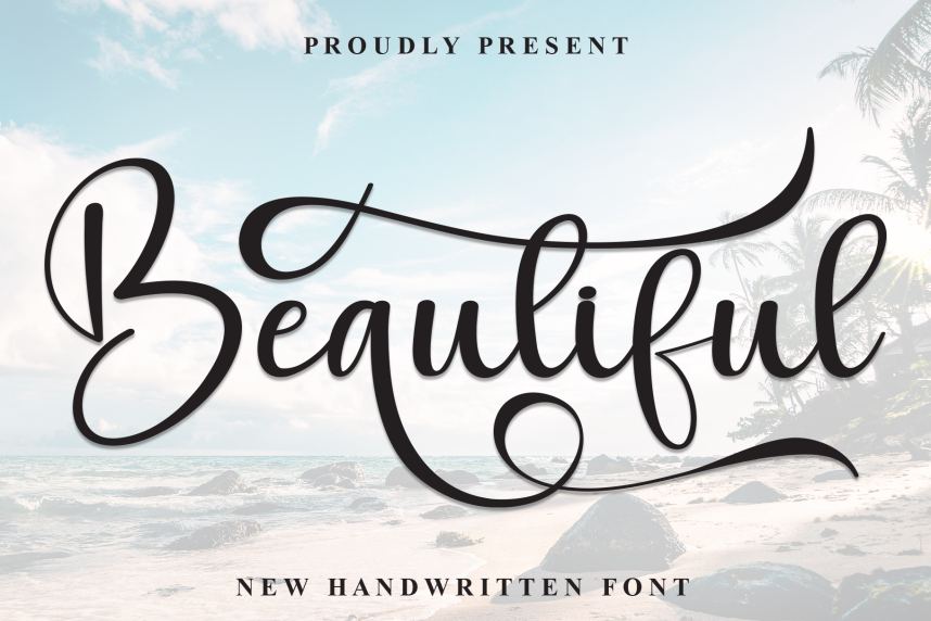 Beautiful Calligraphy Script 英文手写 英文字体免费下载