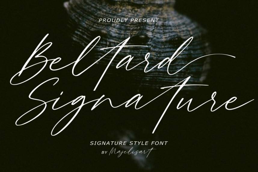 index Beltard – Signature font 英文手写 英文字体免费下载