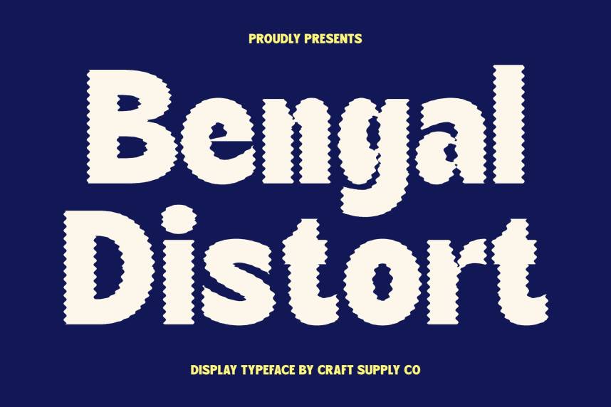 Bengal Distort 展示字体 英文字体免费下载
