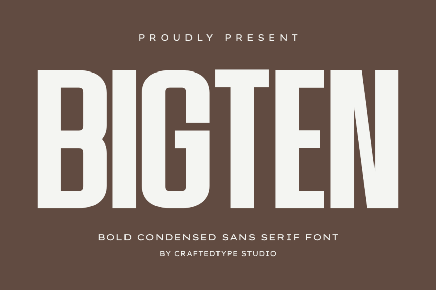 Bigten 现代无衬线 英文字体免费下载