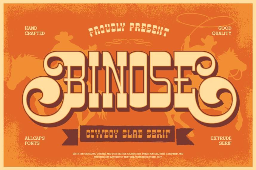 Binose 衬线字体 英文字体免费下载
