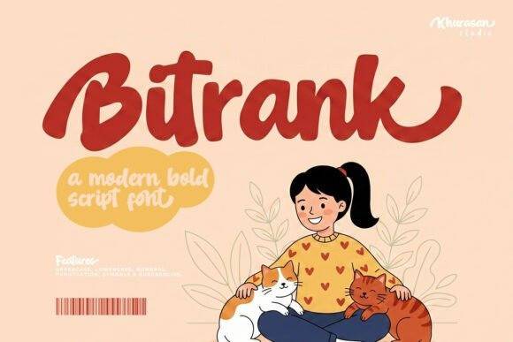 Bitrank Script 花体英文 英文字体免费下载