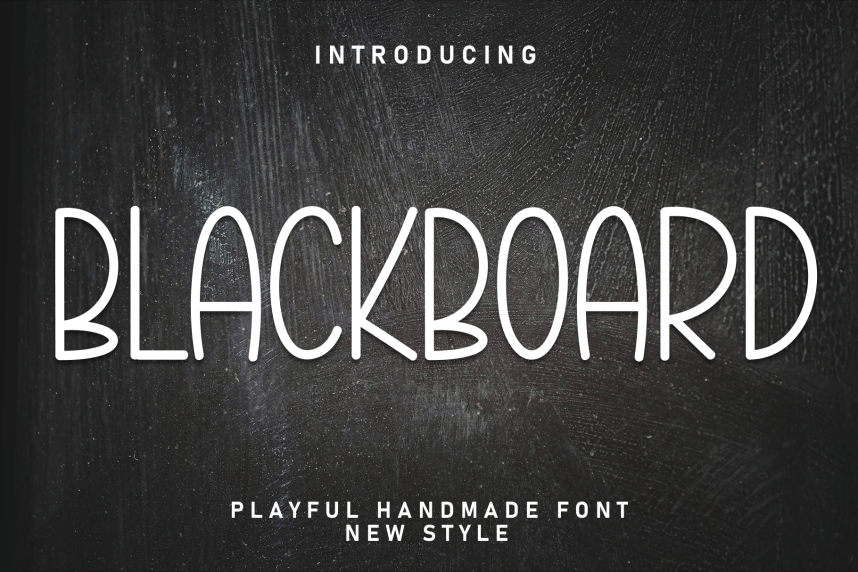 index Blackboard Playful Script 英文手写 英文字体免费下载