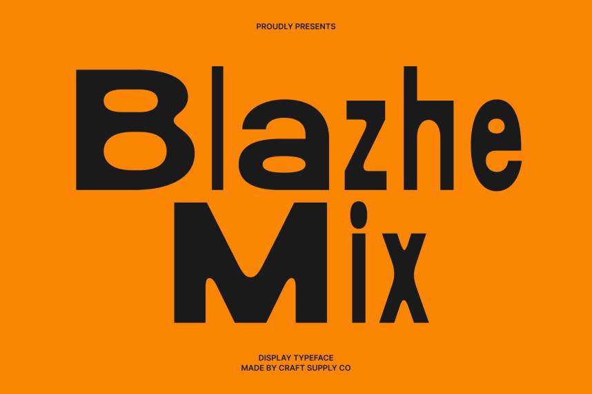 Blazhe Mix 现代无衬线 英文字体免费下载