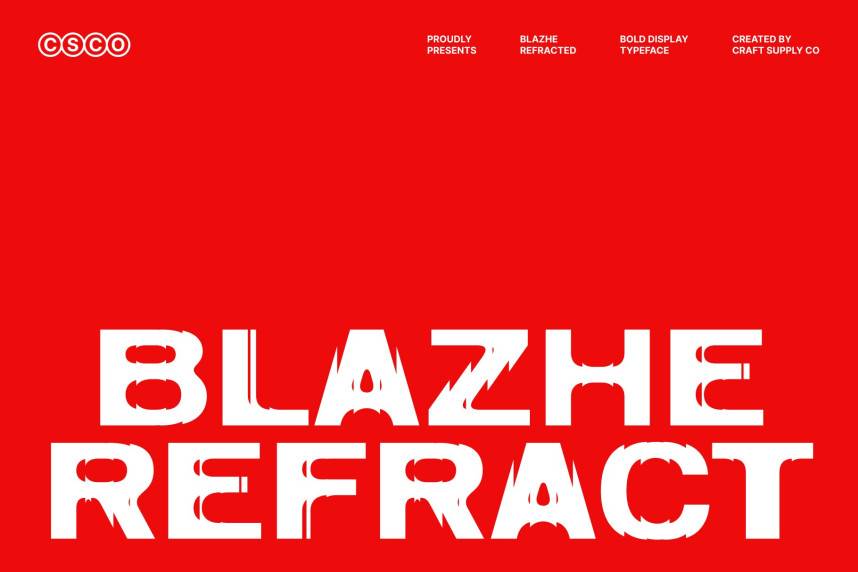 index Blazhe Refracted 现代无衬线 英文字体免费下载