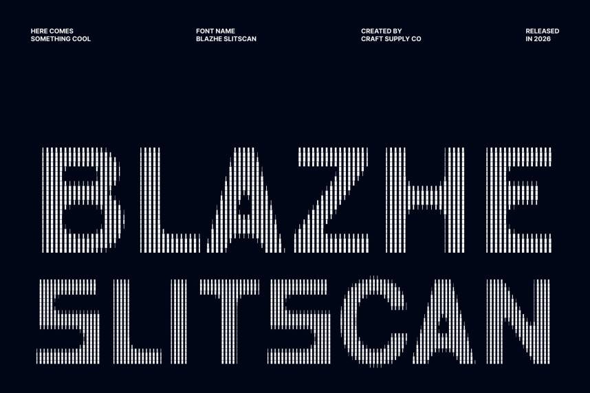 index Blazhe Slitscan 现代无衬线 英文字体免费下载