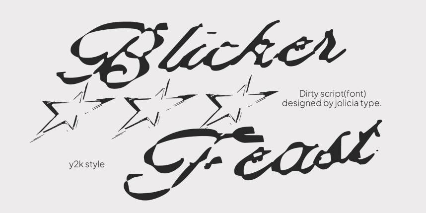 Blicker Feast 英文手写 英文字体免费下载