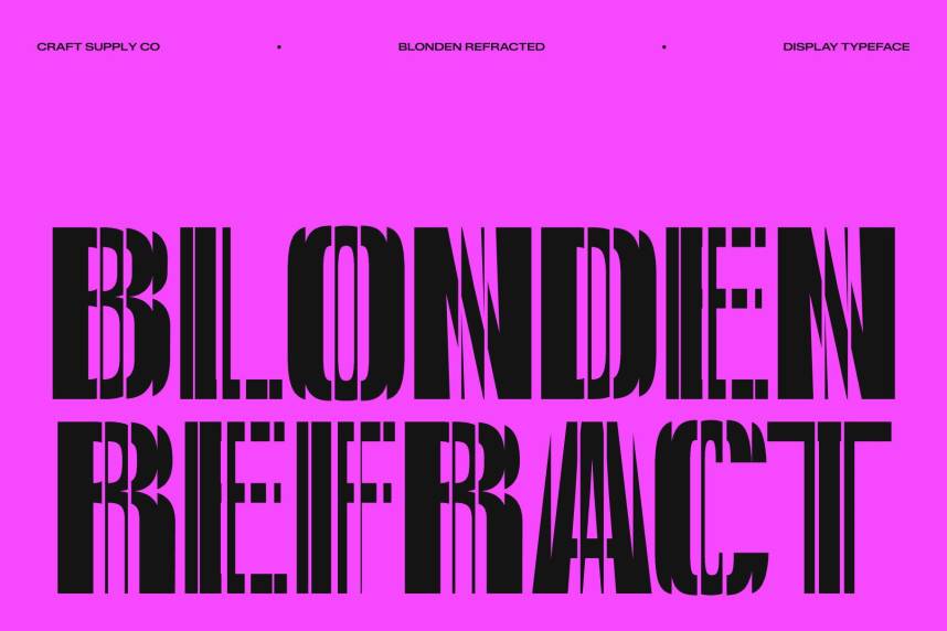 index Blonden Refracted 现代无衬线 英文字体免费下载
