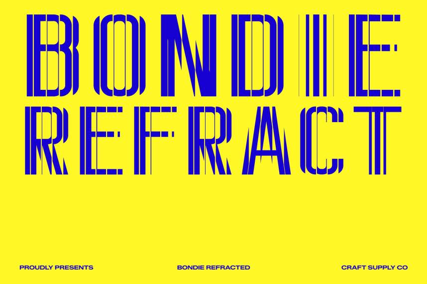 index Bondie Refracted 现代无衬线 英文字体免费下载