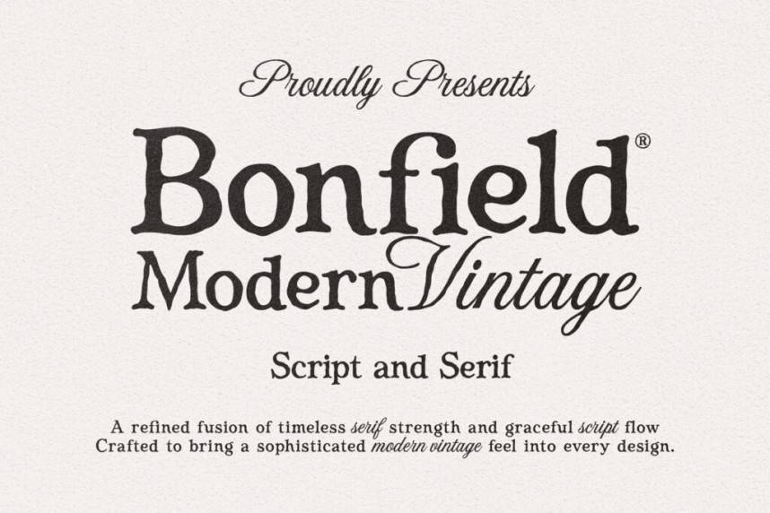 index Bonfield Font Duo 衬线字体 英文字体免费下载