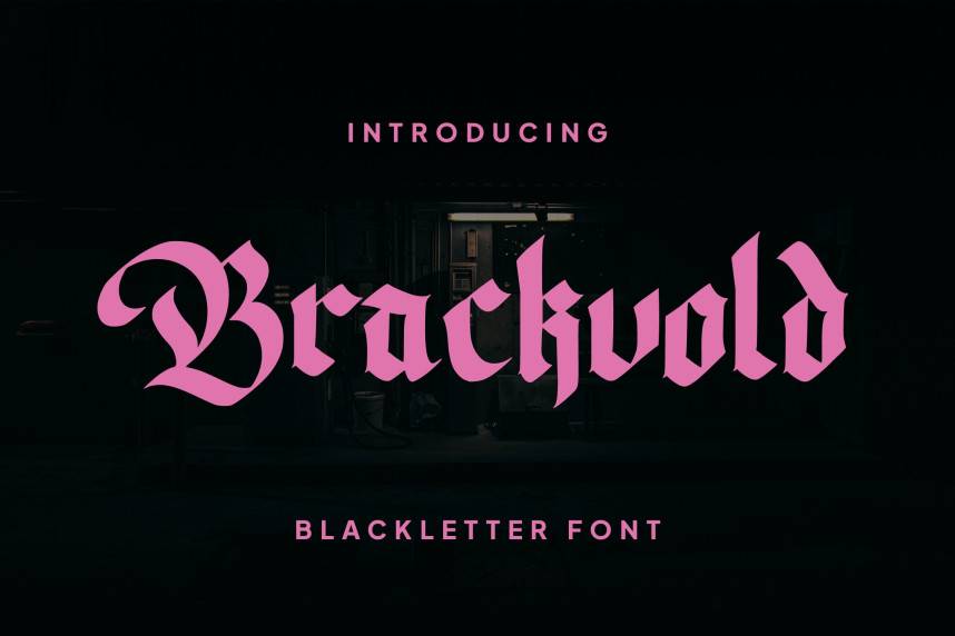 index Brackvold Blackletter 哥特式 英文字体免费下载