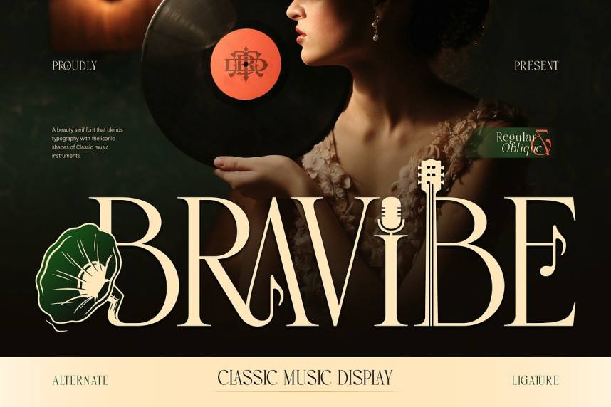 Bravibe 衬线字体 英文字体免费下载