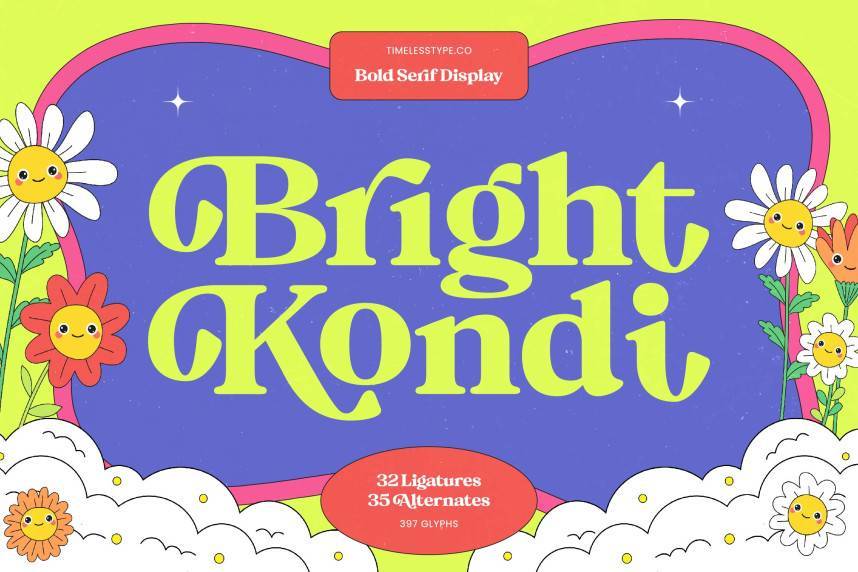 Bright Kondi 衬线字体 英文字体免费下载