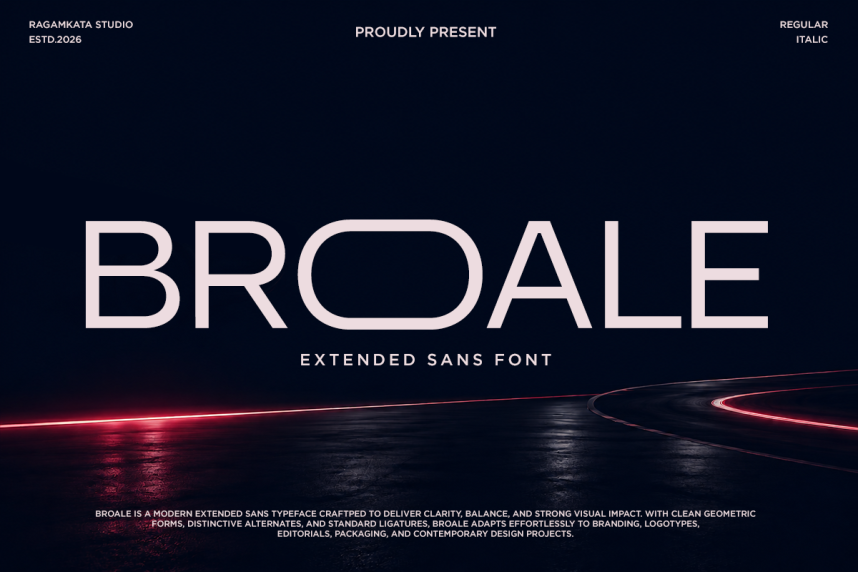 index Broale – Ultrawide Sans 现代无衬线 英文字体免费下载